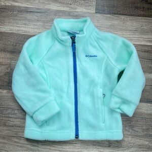 Columbia Light Green Fleece with Blue Logo